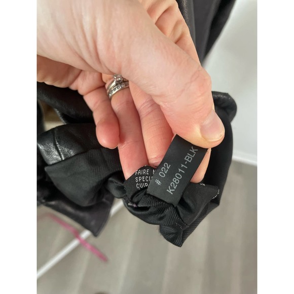 Black Genuine Leather Jacket Relaxed Fit Oversized Coat - Picture 9 of 10